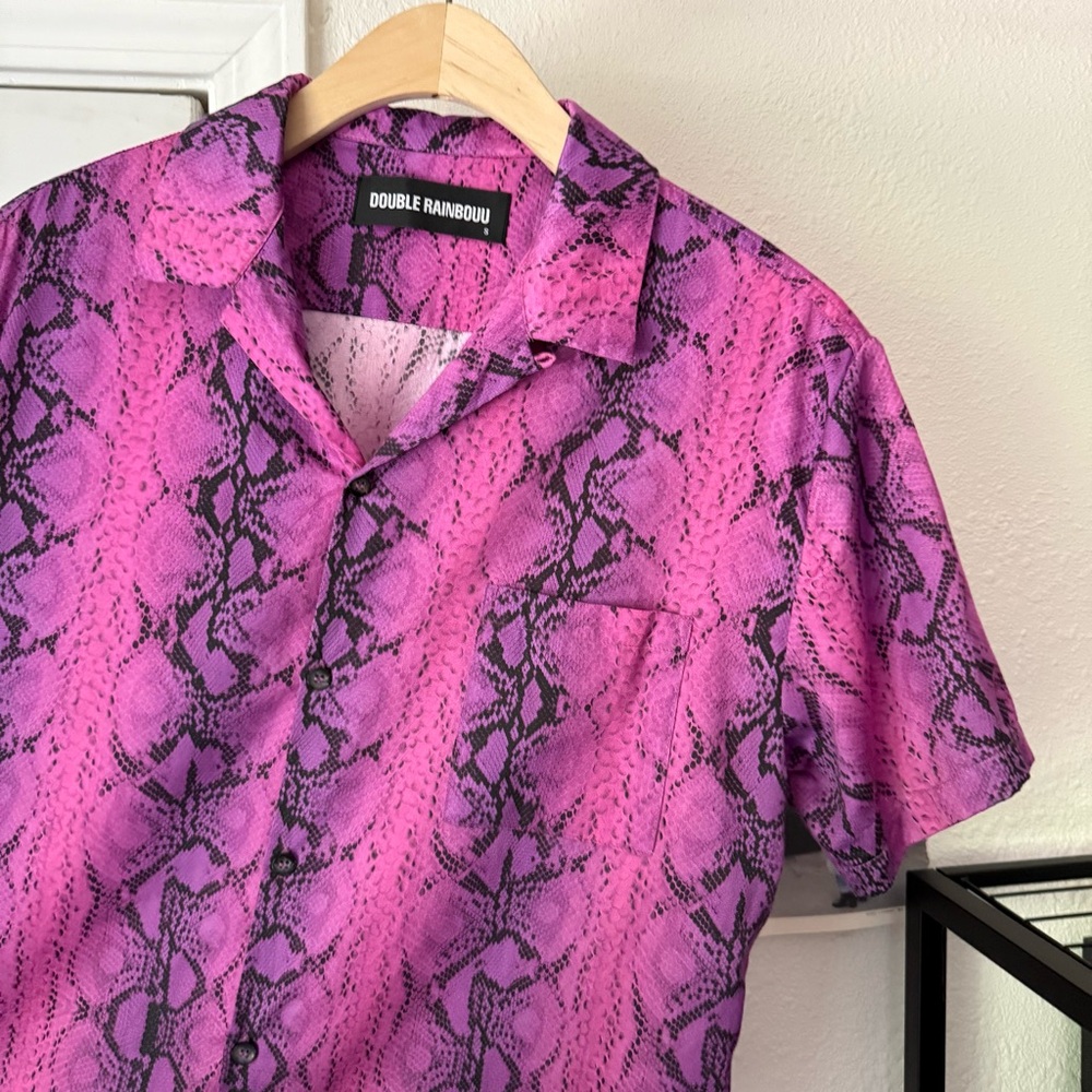 Double Rainbouu Pink Purple Python Snake Reptile … - image 3